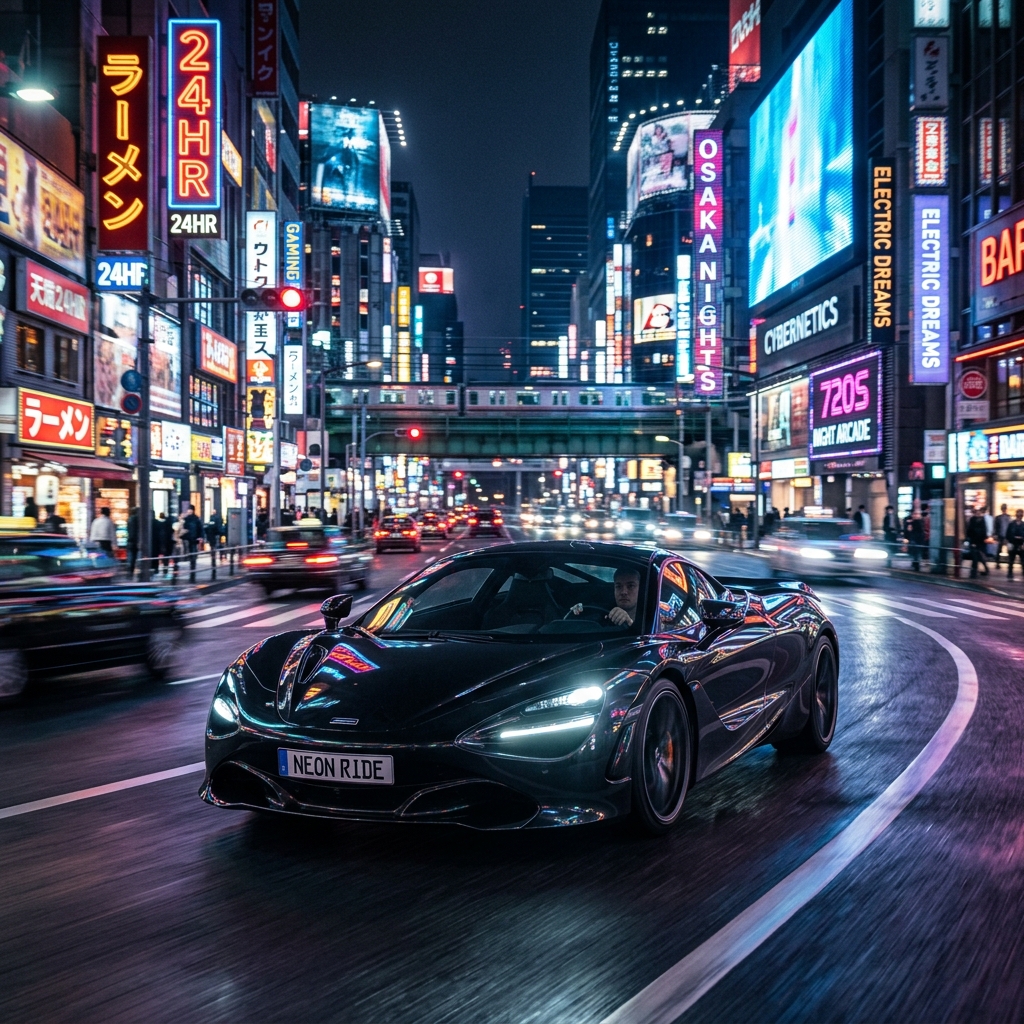 Neon Ride cinematic automotive ad film by NAVA